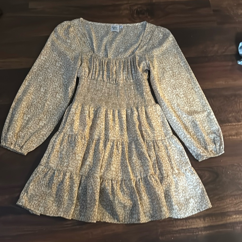 PRONCESS POLLY dress size 4 brown and white used once